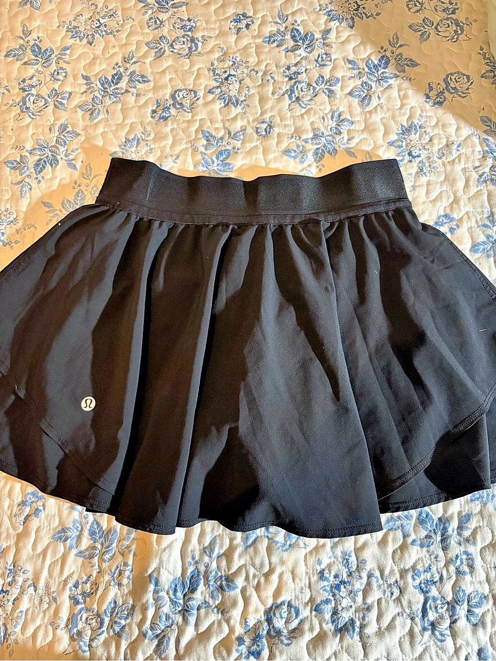 lululemon Pace Rival Skirt Black Skater Skirt